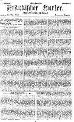Fränkischer Kurier Mittwoch 16. März 1853