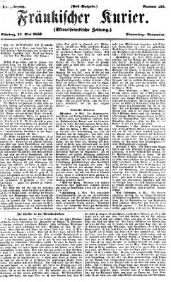 Fränkischer Kurier Donnerstag 12. Mai 1853