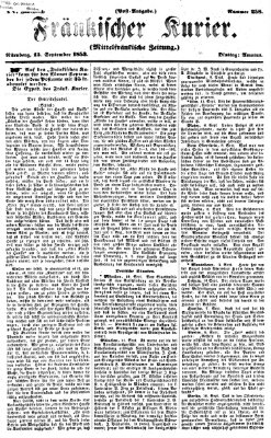 Fränkischer Kurier Dienstag 13. September 1853