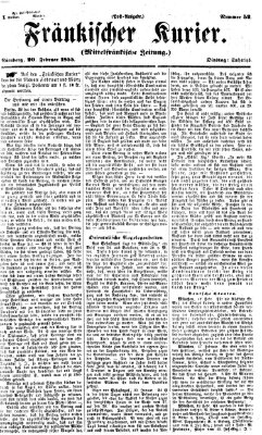 Fränkischer Kurier Dienstag 20. Februar 1855