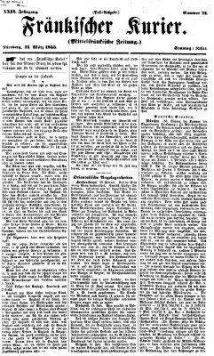 Fränkischer Kurier Sonntag 11. März 1855