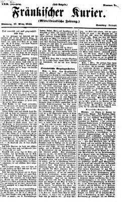Fränkischer Kurier Samstag 17. März 1855
