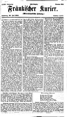 Fränkischer Kurier Dienstag 24. Juli 1855