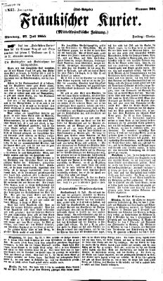 Fränkischer Kurier Freitag 27. Juli 1855