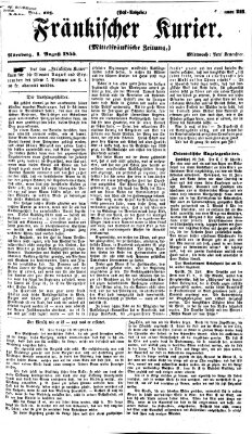 Fränkischer Kurier Mittwoch 1. August 1855