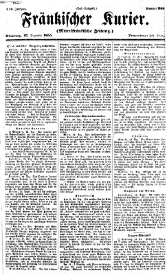 Fränkischer Kurier Donnerstag 27. Dezember 1855