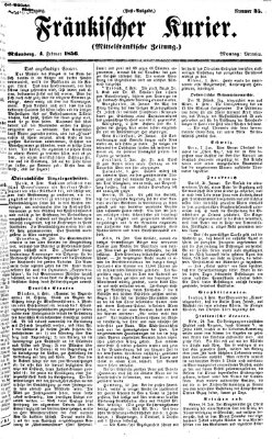 Fränkischer Kurier Montag 4. Februar 1856