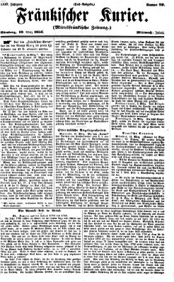 Fränkischer Kurier Mittwoch 19. März 1856