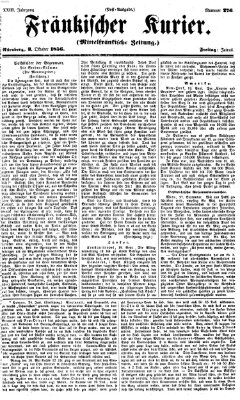 Fränkischer Kurier Freitag 3. Oktober 1856