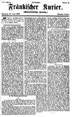 Fränkischer Kurier Sonntag 11. Januar 1857