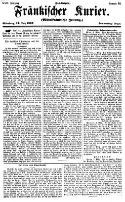 Fränkischer Kurier Donnerstag 12. März 1857