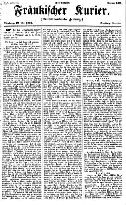 Fränkischer Kurier Dienstag 19. Mai 1857