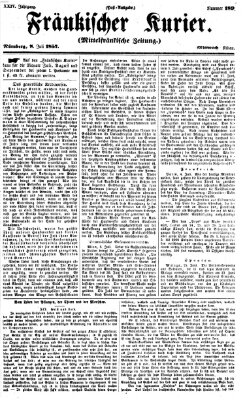 Fränkischer Kurier Mittwoch 8. Juli 1857
