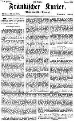 Fränkischer Kurier Donnerstag 23. Juli 1857