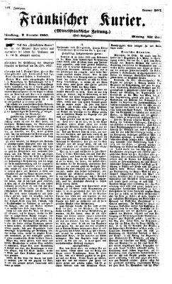 Fränkischer Kurier Montag 2. November 1857