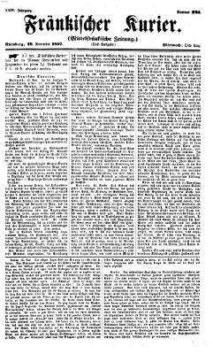 Fränkischer Kurier Mittwoch 18. November 1857