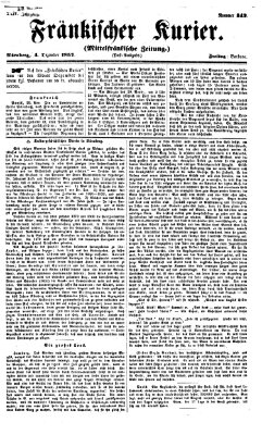 Fränkischer Kurier Freitag 4. Dezember 1857