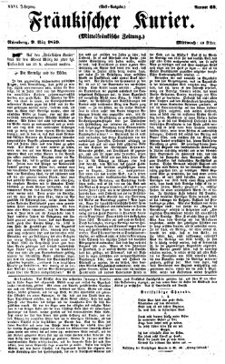 Fränkischer Kurier Mittwoch 9. März 1859
