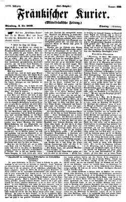 Fränkischer Kurier Dienstag 3. Mai 1859