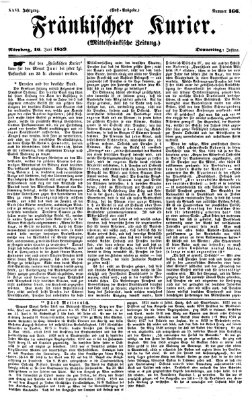 Fränkischer Kurier Donnerstag 16. Juni 1859