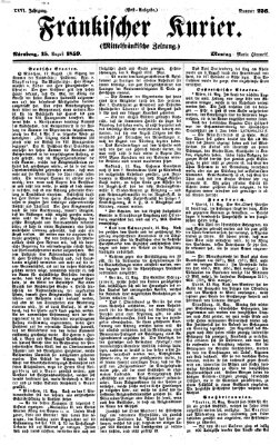 Fränkischer Kurier Montag 15. August 1859