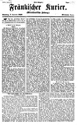 Fränkischer Kurier Mittwoch 7. September 1859