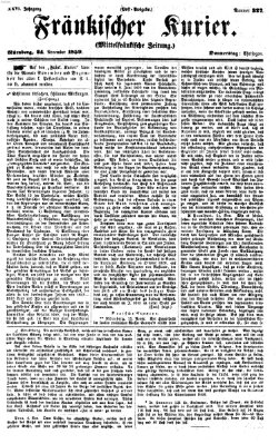 Fränkischer Kurier Donnerstag 24. November 1859