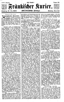 Fränkischer Kurier Sonntag 25. März 1860