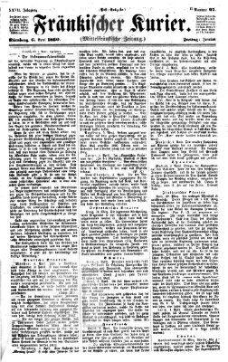 Fränkischer Kurier Freitag 6. April 1860