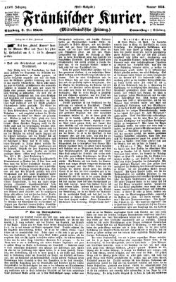 Fränkischer Kurier Donnerstag 3. Mai 1860