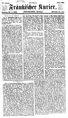 Fränkischer Kurier Mittwoch 22. Juli 1863