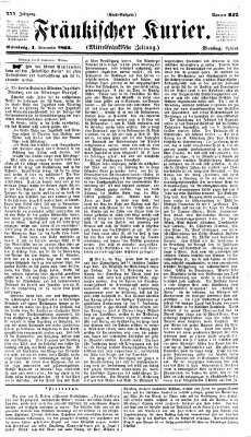 Fränkischer Kurier Dienstag 1. September 1863