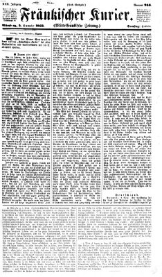 Fränkischer Kurier Samstag 5. September 1863