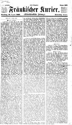 Fränkischer Kurier Donnerstag 31. Dezember 1863