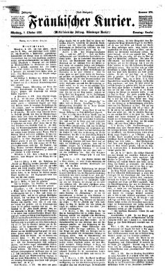 Fränkischer Kurier Sonntag 7. Oktober 1866
