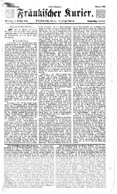 Fränkischer Kurier Donnerstag 11. Oktober 1866