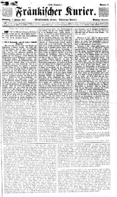 Fränkischer Kurier Montag 7. Januar 1867