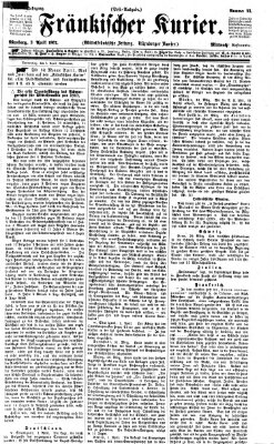 Fränkischer Kurier Mittwoch 3. April 1867