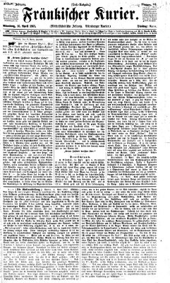 Fränkischer Kurier Dienstag 16. April 1867