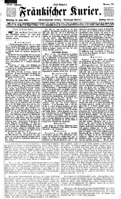 Fränkischer Kurier Freitag 21. Juni 1867