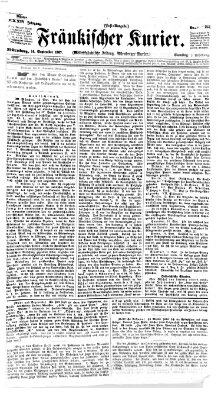 Fränkischer Kurier Samstag 14. September 1867