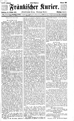 Fränkischer Kurier Sonntag 20. Oktober 1867