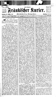 Fränkischer Kurier Samstag 26. Oktober 1867