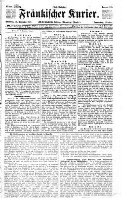 Fränkischer Kurier Donnerstag 19. Dezember 1867