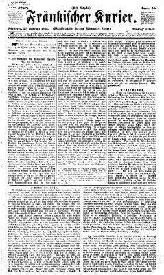 Fränkischer Kurier Dienstag 25. Februar 1868