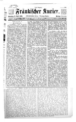 Fränkischer Kurier Montag 13. April 1868