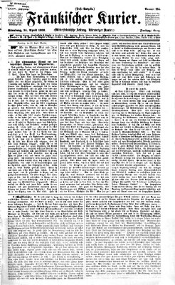 Fränkischer Kurier Freitag 24. April 1868