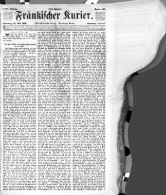 Fränkischer Kurier Samstag 23. Mai 1868