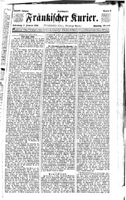 Fränkischer Kurier Samstag 2. Januar 1869