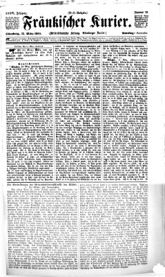 Fränkischer Kurier Samstag 13. März 1869